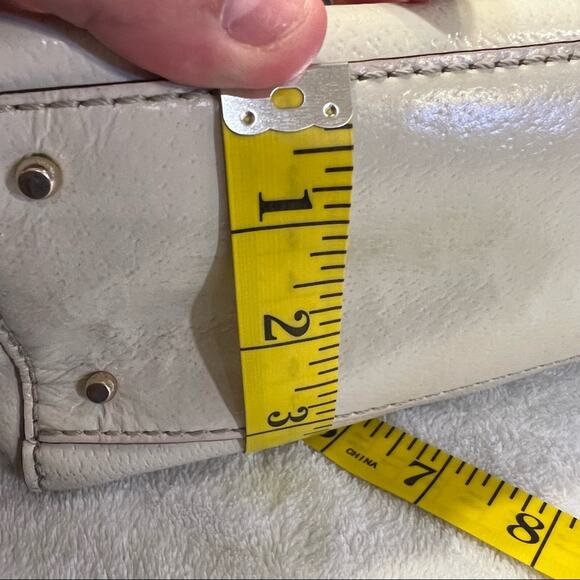 Kate Spade Quinn Medium Tote Bag Wellesley White Cream Shoulder Purse - Picture 12 of 15